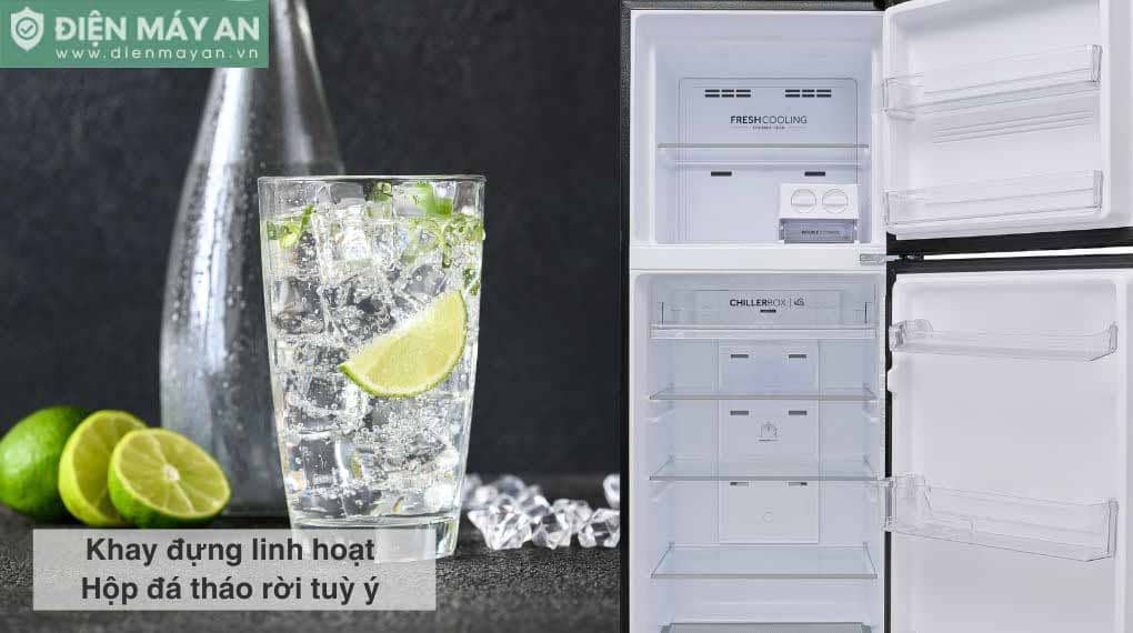 Tủ lạnh Aqua Inverter 358 lít AQR-T410FA(SL)